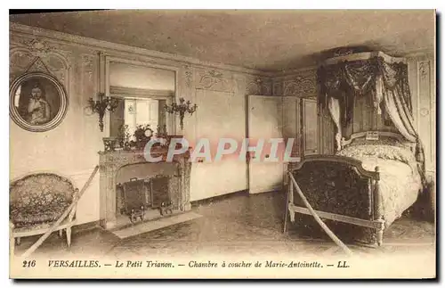 Cartes postales Versailles Le Petit Trianon Chambre a coucher de Marie Antoinette