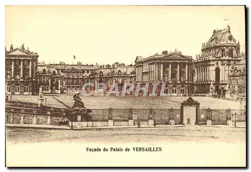 Cartes postales Facade du Palais de Versailles