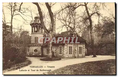 Cartes postales Versailles Trianon Laiterie et Tour de Malborough