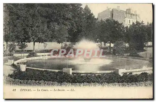 Cartes postales Epinal Le Cours Le Bassin