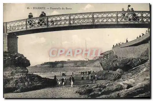 Ansichtskarte AK Biarritz Passerelle du Basta