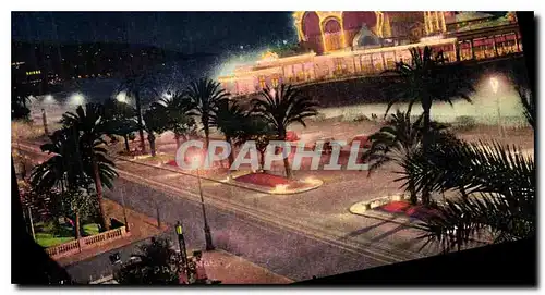 Cartes postales Nice la Jetee Promenade Effet de Nuit