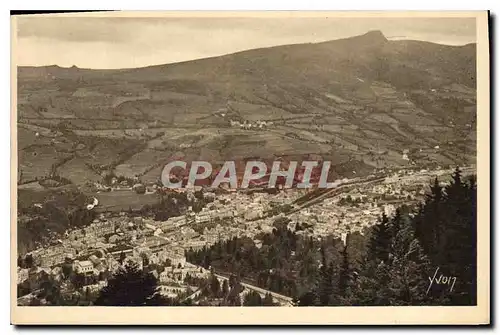 Ansichtskarte AK Auvergne La Bourboule Puy de Dome Vue panoramique prise du Funiculaire