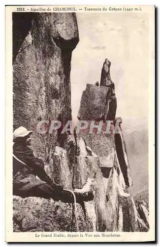 Cartes postales Aiguilles de Chamonix Traversee du Grepon