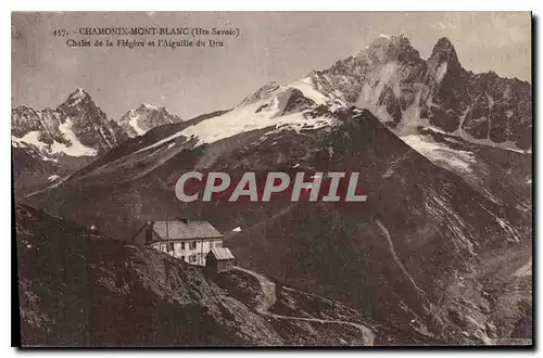 Cartes postales Chamonix Mont Blanc Hte Savoie Chalet de la Flegere et l'Aiguille mdu Dru