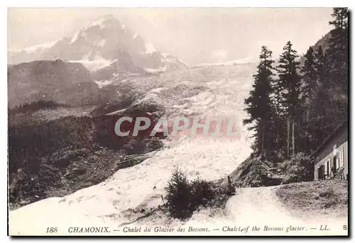 Cartes postales Chamonix Chatel du Glacier des Bossons