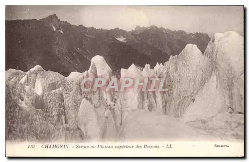 Ansichtskarte AK Chamonix Seracs au Plateau superieur des Bossons