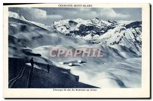 Cartes postales Champs de ski du Brevent en hiver