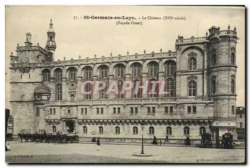 Cartes postales St Germain en Laye Le Chateau XVI siecle Facade Ouest