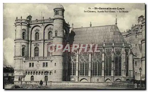 Cartes postales St Germain en Laye Le Chateau facade Sud Ouest Le Musee