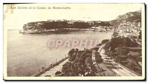 Cartes postales Les Jardins et le Casino de Monte Carlo