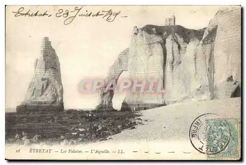 Cartes postales Etretat les Falaises l'Aiguille