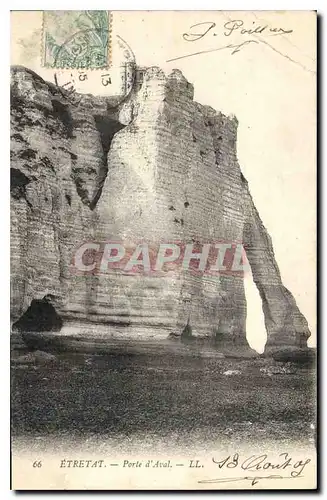 Cartes postales Etretat Porte d'Aval