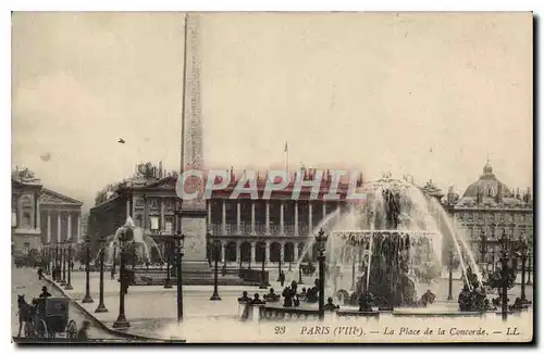 Ansichtskarte AK Paris VIII la place de la Concorde