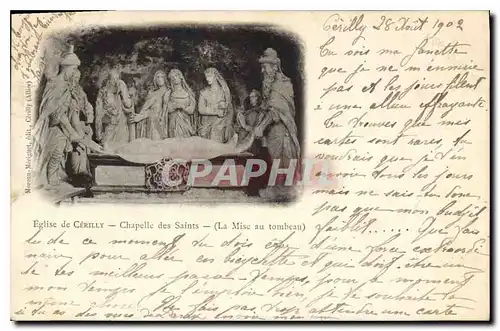 Cartes postales Eglise de Cerilly Chapelle des Saints La Mise au Tombeau