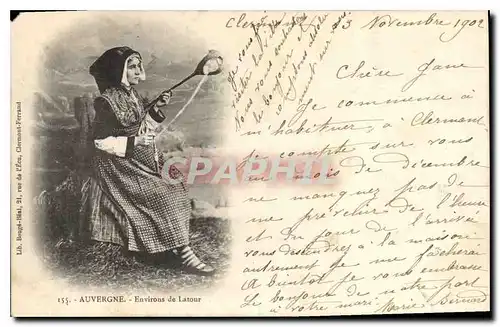 Cartes postales Auvergne Environs de Latour Folklore