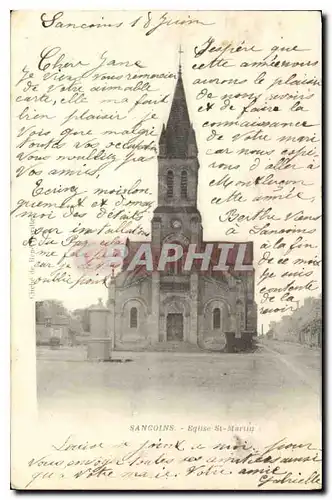 Cartes postales Sancoins Eglise St Martin