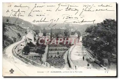 Cartes postales Creuse Aubusson un Coin de la Terrade