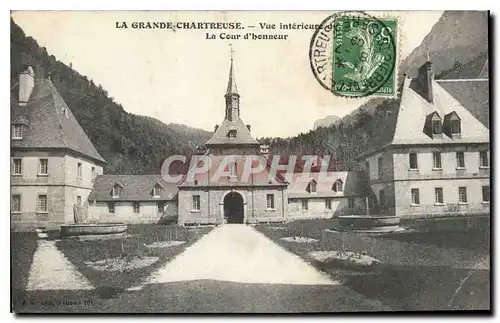 Cartes postales La Grand Chartreuse vue interieur de la Cour d'Honneur