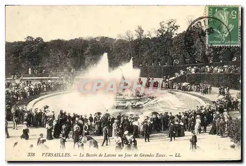 Ansichtskarte AK Versailles le Bassin de latone un jour de Grandes Eaux