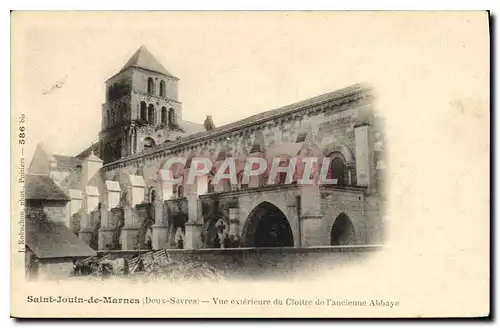 Cartes postales Saint Jouin de Marnes Deux Sevres vue exterieure du Cloitre de l'ancienne Abbaye
