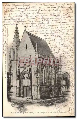 Cartes postales Menigoute Deux Sevres la Chapelle Facade Ouest et Sud