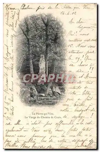 Cartes postales La Pierre Qui Vire la Vierge du chemin de Croix