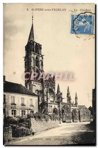 Cartes postales St Pere sous Vazelay le clocher