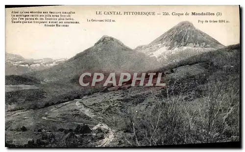 Ansichtskarte AK Le Cantal Pittoresque Cirque de Mandailles