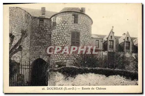 Cartes postales Dourdan S et O entree du chateau