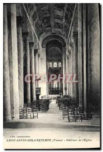 Cartes postales Saint Savin sur Gartempe Vienne interieur de l'eglise