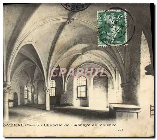 Ansichtskarte AK Couhe Verac Vienne Chapelle de l'Abbaye de Valence