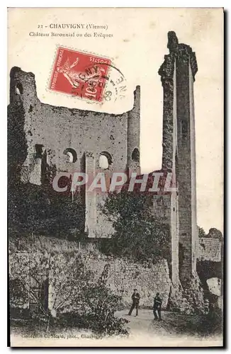 Cartes postales Chauvigny Vienne chateau Baronnial ou des Eveques