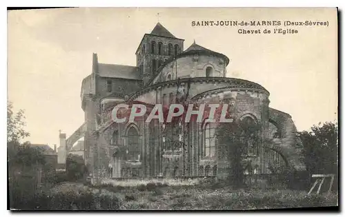 Cartes postales Saint Jouin de Marnes Deux Sevres Chevet de l'eglise