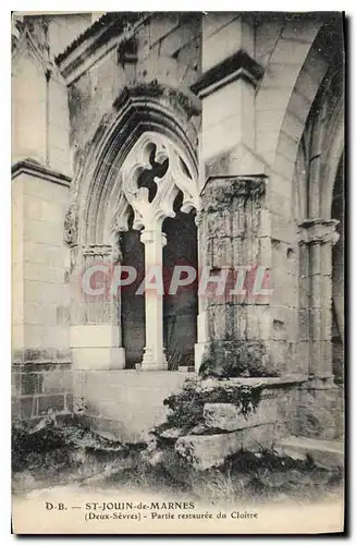 Ansichtskarte AK St Jouin de Marnes Deux Sevres Partie restauree du Cloitre