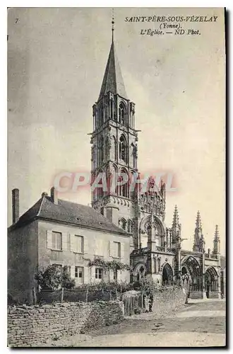 Cartes postales Saint Pere Sous Vezelay Yonne L'Eglise