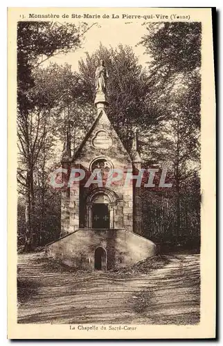 Cartes postales Monastere de Ste Marie de la Pierre qui Vire Yonne La chapelle du Sacre C�ur