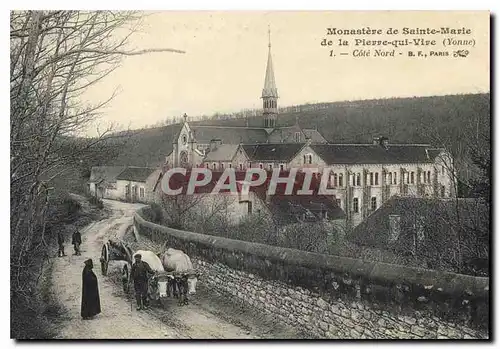 Cartes postales Monastere de Sainte Marie de la Pierre Yonne Cote Nord Attelage B�ufs