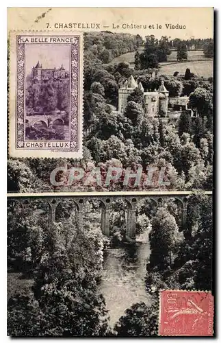 Cartes postales Chastellux Le Chateau et le Viaduc