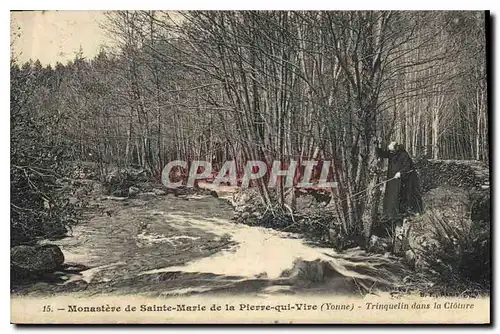 Cartes postales Monastere de Sainte Marie de la Pierre qui Vire Yonne Trinquelin dans la Cloture