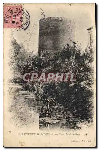 Cartes postales Villeneuve sur Yonne Tour Louis le Gros