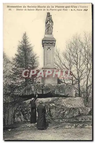 Cartes postales Monastere de Sainte Marie de la Pierre qui Vire Yonne Statue de Sainte Marie de la Pierre qui Vi