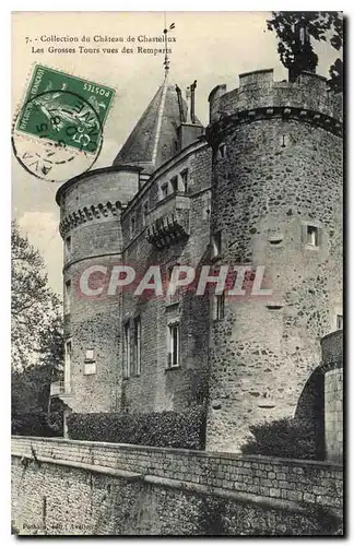 Cartes postales Collection du chateau de Chastellux les Grosses Tours vues des Remparts