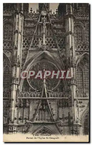 Cartes postales Toul Illustre Portail de l'eglise St Gengoult