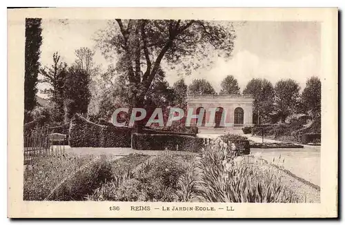 Ansichtskarte AK Reims le Jardin Ecole