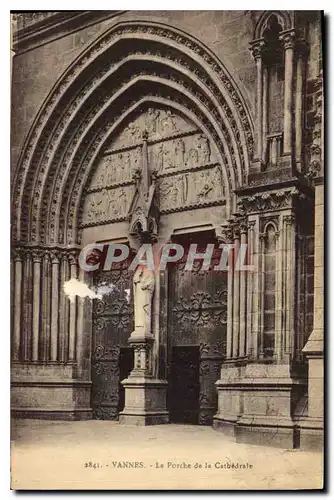 Cartes postales Vannes le Porche de la Cathedrale