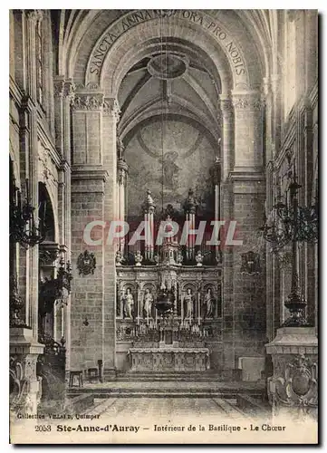 Ansichtskarte AK Ste Anne d'Auray interieur de la Basilique le Choeur Orgue