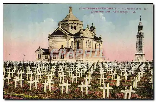 Cartes postales Notre Dame de Lorette la Chapelle et la Tour Cordonnier arch Coin sculpt