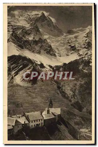 Ansichtskarte AK Les Alpes la Breche de la Meije et le Village de la Grave Htes Alpes