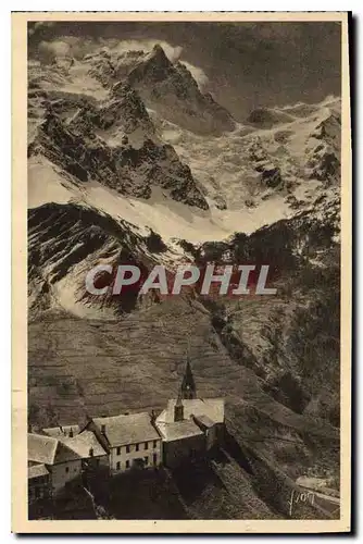 Cartes postales Les Alpes la Breche de la Meije et le Village de la Grave Htes Alpes